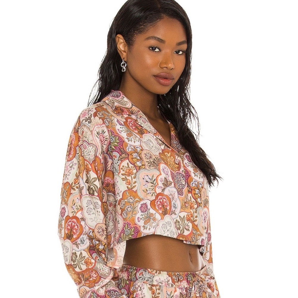 Tell Your Friends 

Pajama Pants in size XS 
+
Crop Dolmant Shirt in size XS